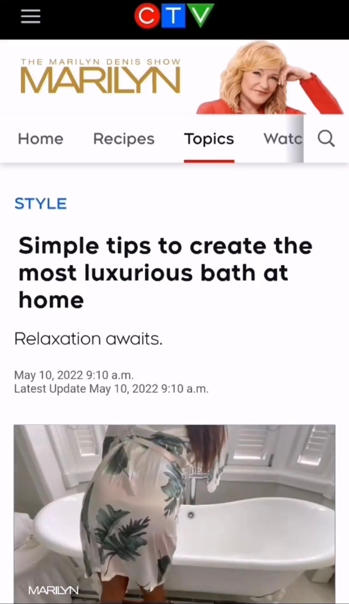 Shop T.K.S As seen in the Media, Marilyn Denis Show feature