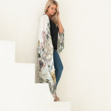 Women's Lila Long Boho Floral Print Beach Cover Up