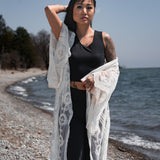 Women's Isabella White Romantic Lace Cover Up