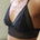 women's black lace lingerie crop top