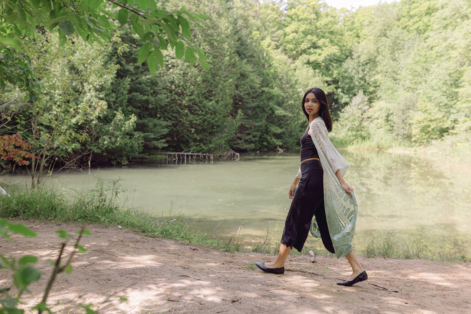 Women's, green lace ombre boho kimono cover up, Shop T.K.S, maternity clothing