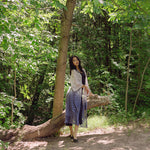 Women's Alexis blue lace ombre long kimono beach coverup for vacation style women gift for wife girlfriend