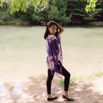 women's purple light weight cover up, beach cover up, Shop T.K.S