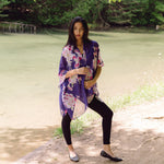 women's purple light weight cover up, beach cover up, Shop T.K.S