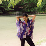 women's purple light weight cover up, beach cover up, Shop T.K.S