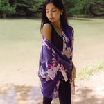 women's purple light weight cover up, beach cover up, Shop T.K.S