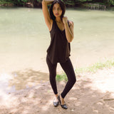 Women's black bamboo leggings, Shop T.K.S