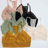 Women's yellow lingerie, lace crop top bralette, Shop T.K.S Canada, pink bralette, black bralette, green bralette, yellow bralette