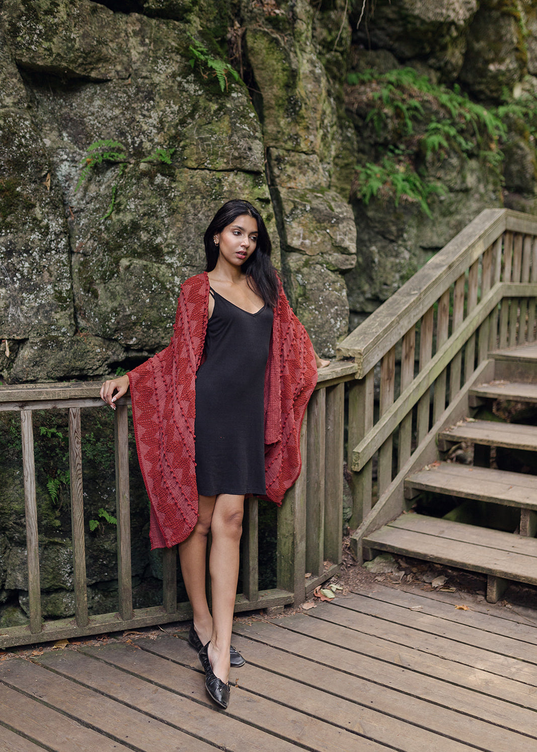 Women's burnt orange sweater cover up, Shop T.K.S