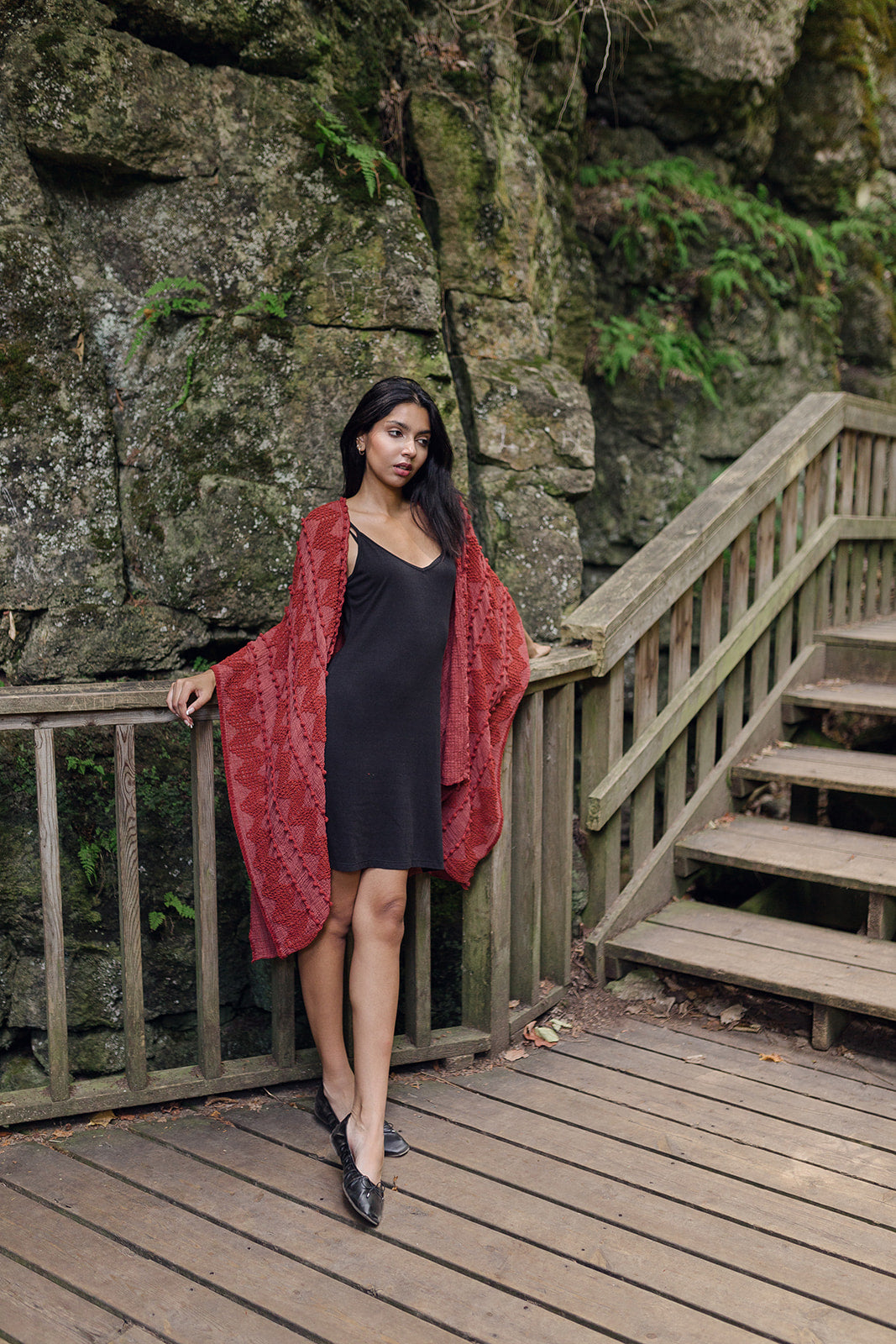 Women's burnt orange sweater cover up, Shop T.K.S