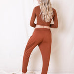 Women's rust orange comfortable loungewear loungepant, Shop T.K.S
