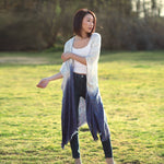 women's blue ombre beach kimono duster, shop T.K.S