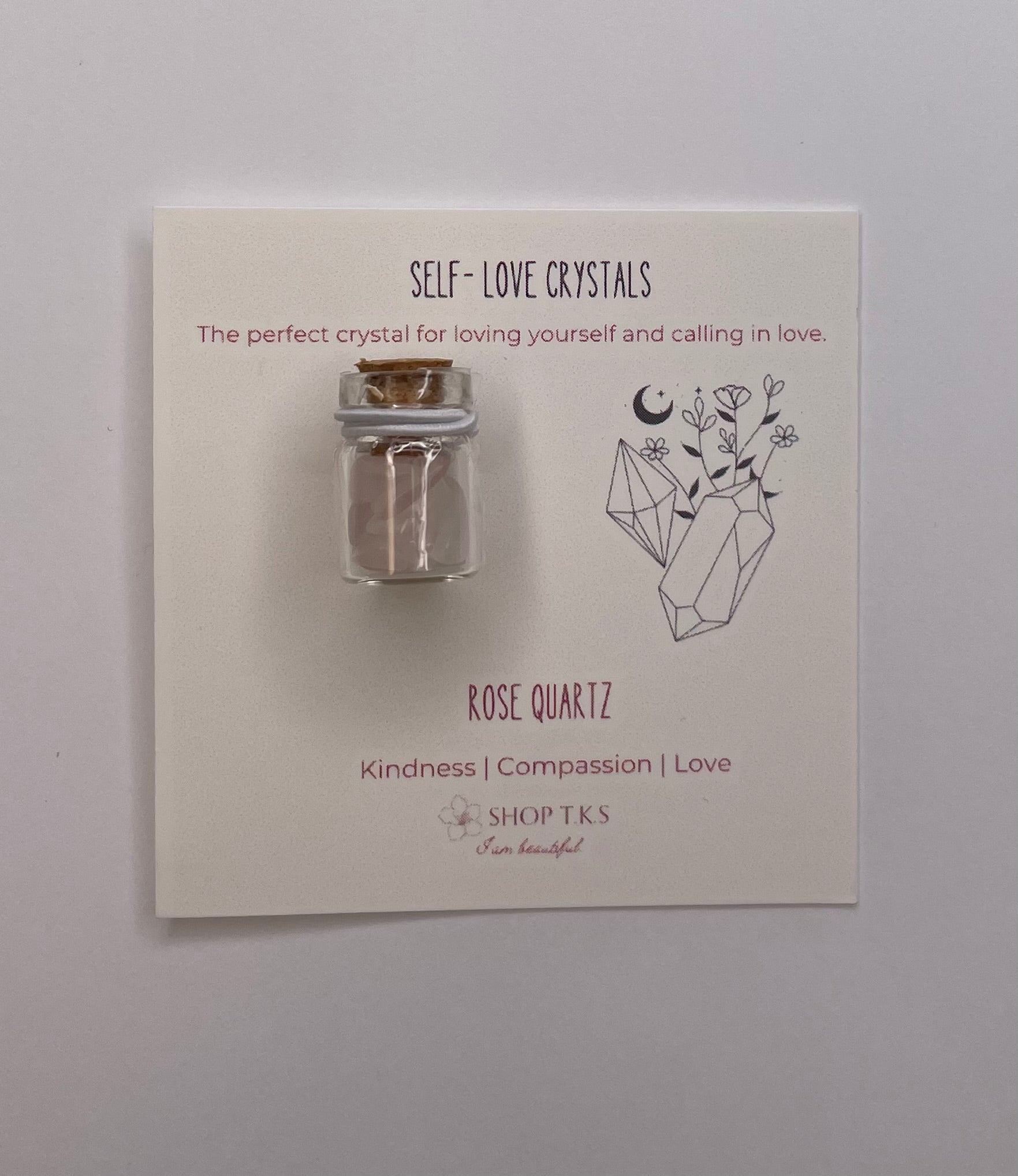 Women's self love crystals, small business shop, Shop T.KS