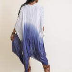 Women's blue and white beach cover up, what to wear on vacation, Shop T.K.S