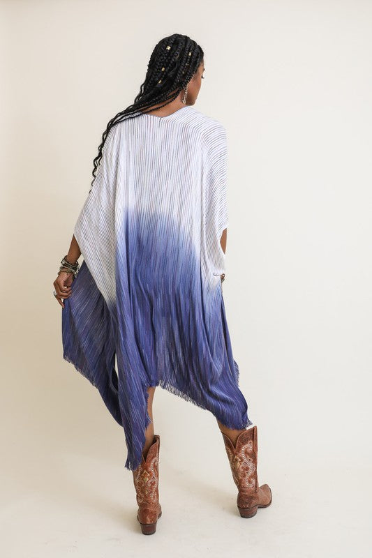 Women's blue and white beach cover up, what to wear on vacation, Shop T.K.S