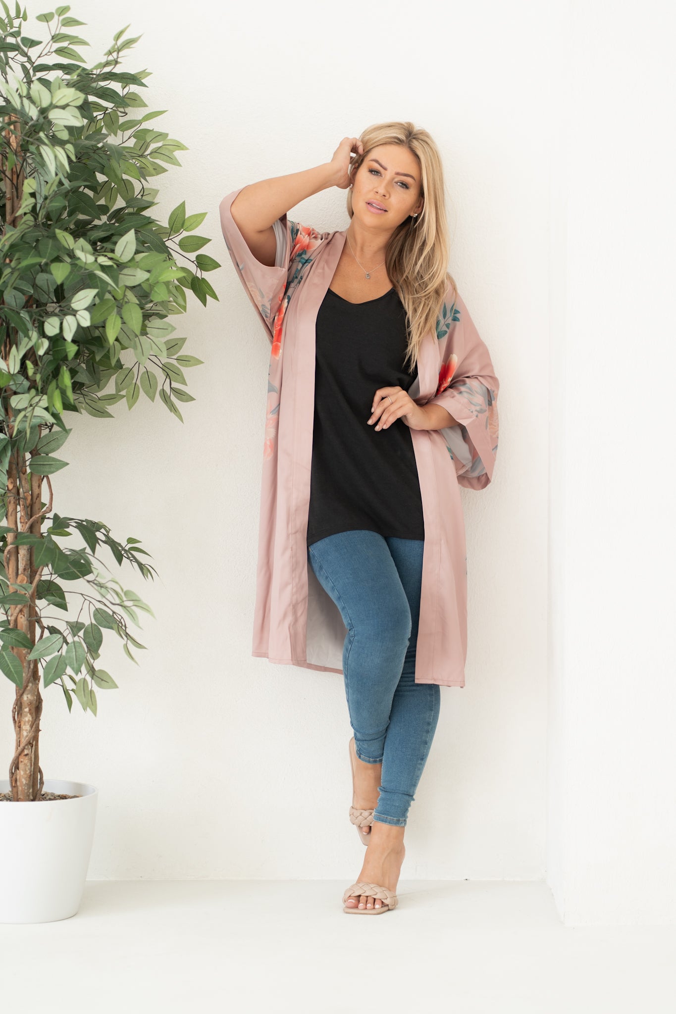 Blush kimono clearance cardigan