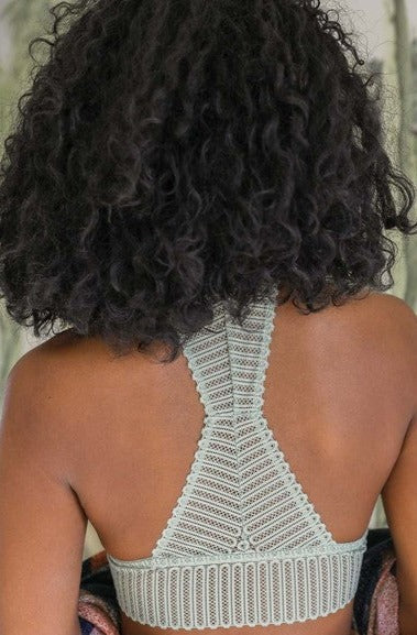 Women's sage green lace lingerie bralette crop top, Shop T.K.S Canada