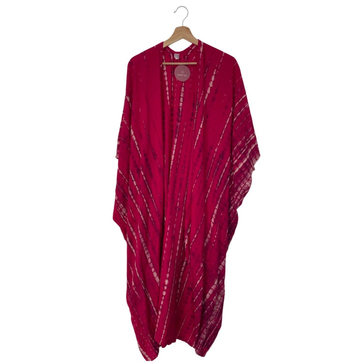 pink tie dye beach kimono cover up for vacation, women, Shop T.K.S