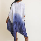  Women's blue and white beach cover up, what to wear on vacation, Shop T.K.S